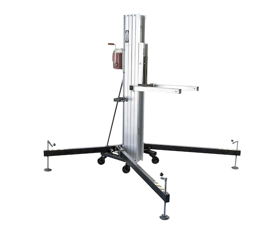 line array tower  - elevatore a forca