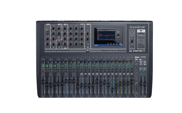 mixer digitale soundcraft si impact + stage box